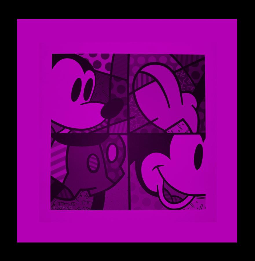 Mickey In Purple Photograph