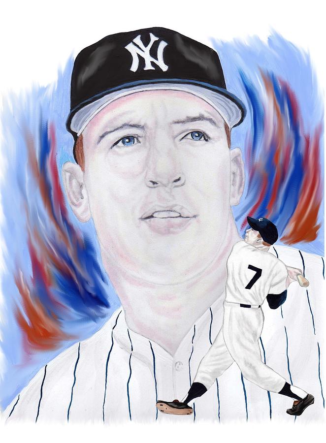 Mickey Mantle Paintings for Sale - Fine Art America