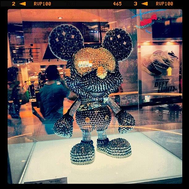 Cool Photograph - #mickey #mouse #black #gold #decoration by Bryan Thien