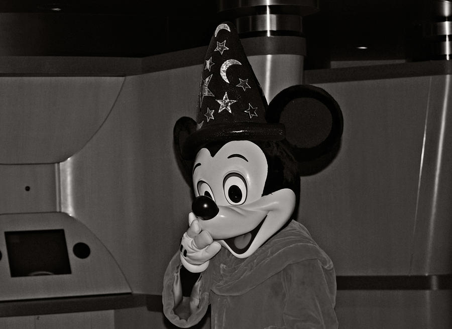 Wizard Photograph - Mickey Mouse II by Malania Hammer