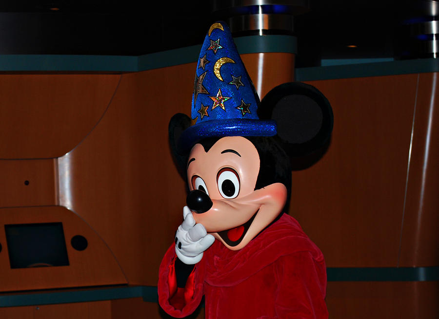 Wizard Photograph - Mickey Mouse by Malania Hammer