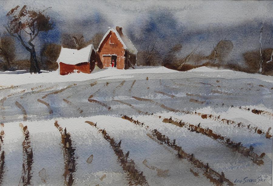 Mid January Painting by Len Stomski