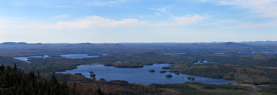Middle and Upper Saranac Lake Photograph by Peter DeFina