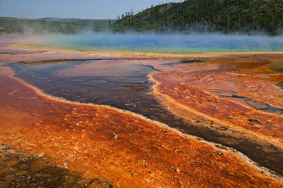 Middle hot springs Yellowstone Photograph by Garry Gay