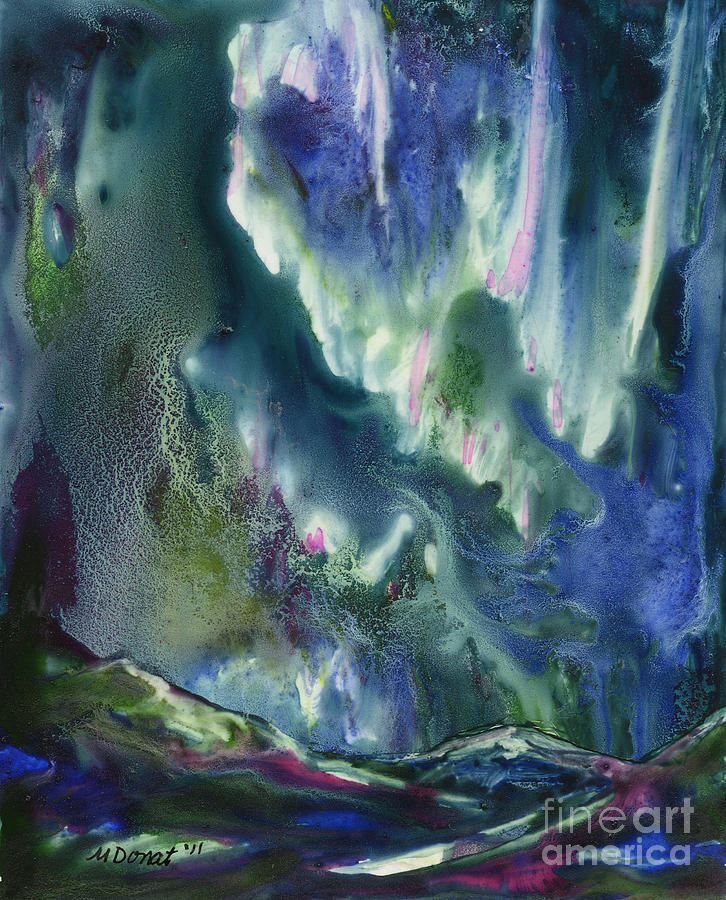 Aurora Painting - Midnight Tango by Margaret Donat