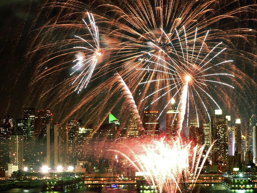 Midtown Fireworks Photograph by Artistic Photos - Pixels