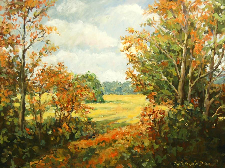 Midway Village III Painting by Ingrid Dohm