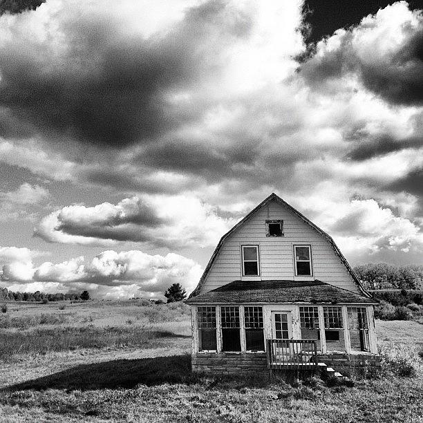 Landscape Photograph - Midwest America Farmhouse by Angela Josephine