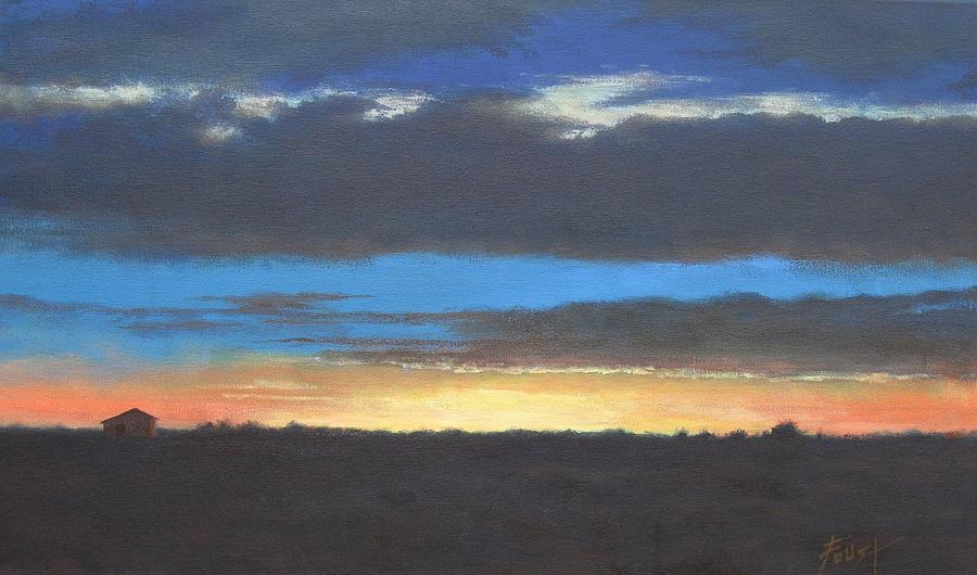 Midwestern Sunset Painting By Gene Foust 