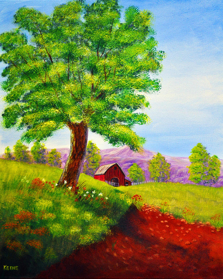 Flower Painting - Mighty Tree by Jeanette Keene