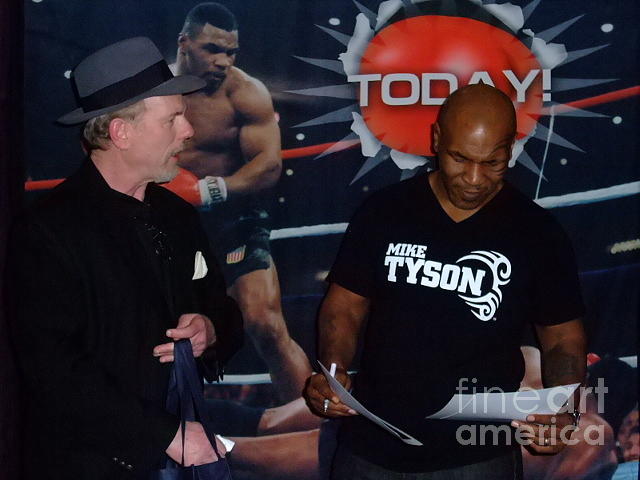 Mike Tyson and myself at Field of Dreams in Las Vegas  Photograph by Jim Fitzpatrick