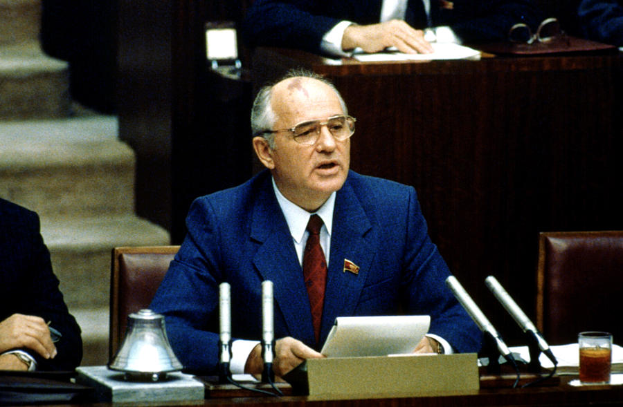 Mikhail Gorbachev During His Presidency Photograph by Everett