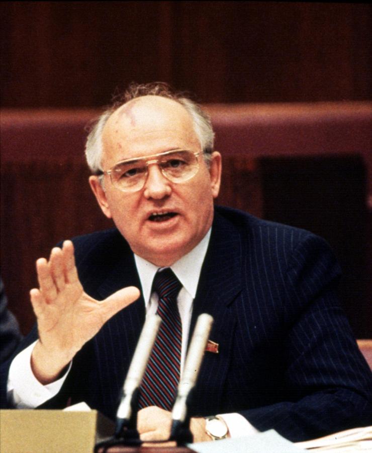 Mikhail Gorbachev While President Photograph by Everett