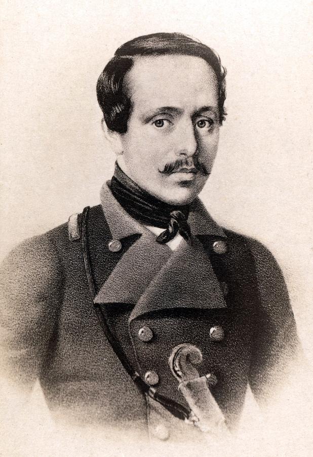 Portrait Photograph - Mikhail Lermontov 1814-1841 Russian by Everett