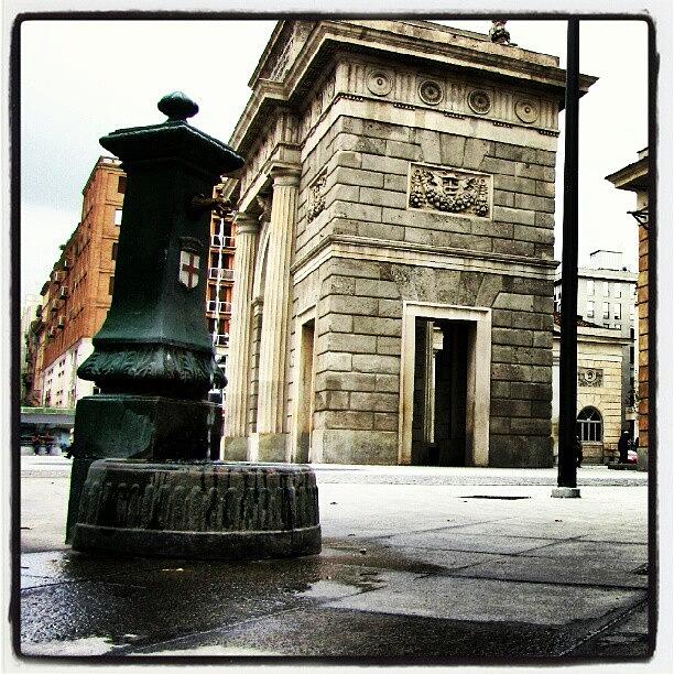 Fountain Photograph - Milan, Icons  #portanuova #fountain by Tram Milano