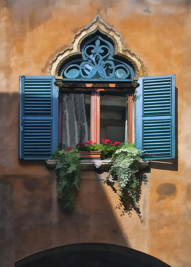 Milano Apartment Window Digital Art by Sharon Foster
