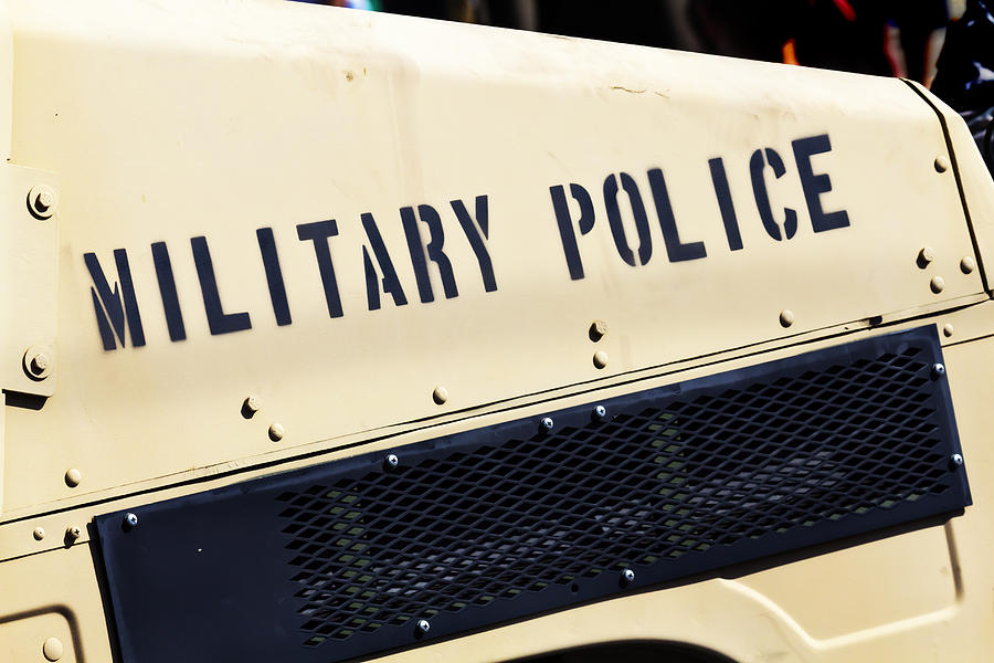 Tampa Photograph - Military Police by Nicholas Evans