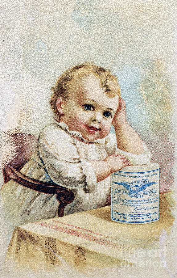 Milk Trade Card, 1893 Photograph by Granger