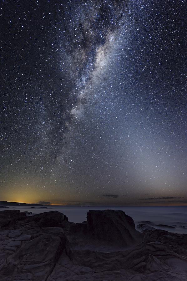 Milky Way Photograph - Milky Way Over Cape Otway, Australia by Alex Cherney, Terrastro.com