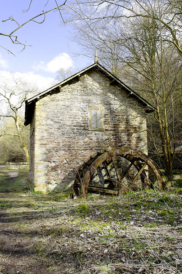 Mill and Water-wheel near Ashford-in-the-Water Photograph by Rod Johnson