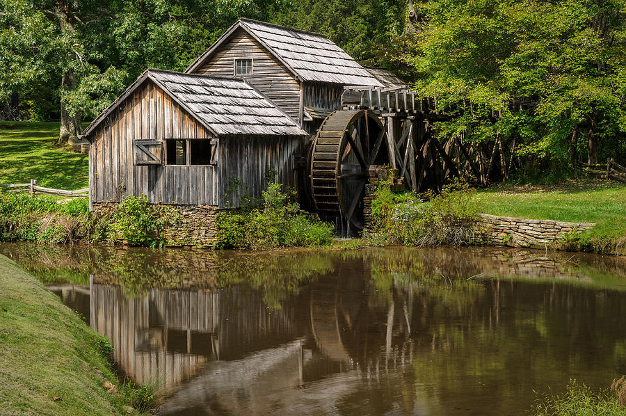 Mill Pond Reflection Photograph by Charlie Choc - Pixels