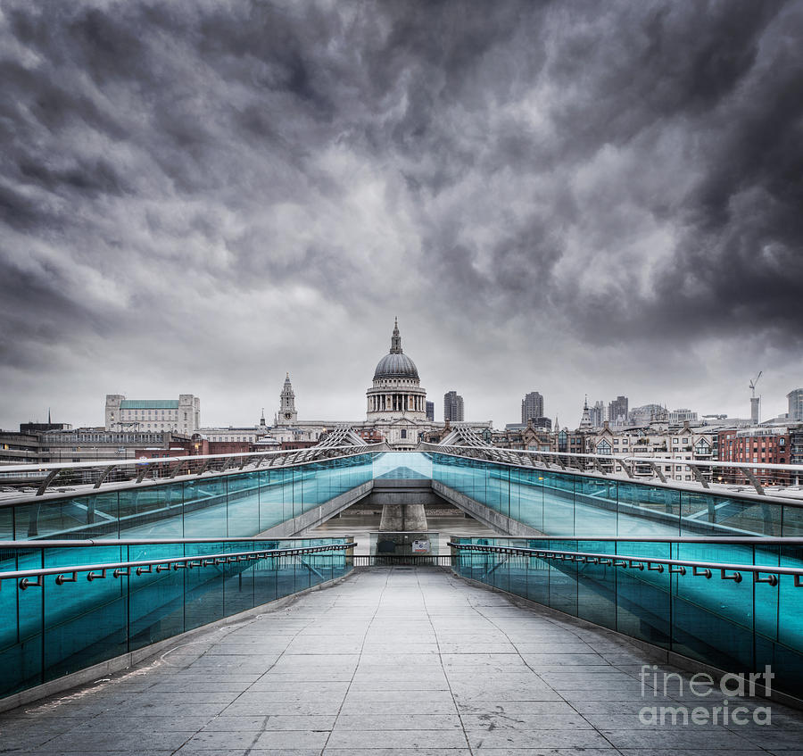 London Photograph - Millenium Bridge London by Martin Williams