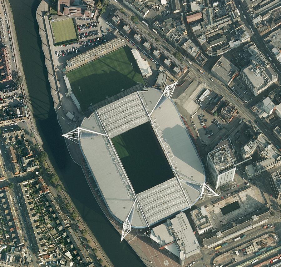 Millennium Stadium, Cardiff,aerial View Photograph by Getmapping Plc