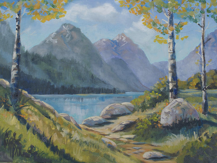 Mills Lake Painting by Heather Coen