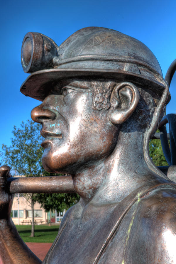 Miner Statue Photograph