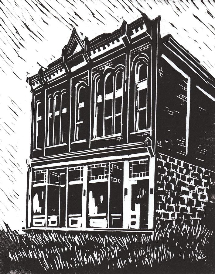 Miners Union Hall Granite Ghost Town Montana Drawing by Kevin Heaney