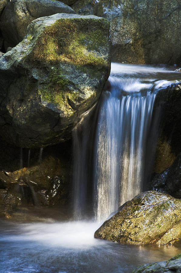Nature Photograph - Mini Waterfall by Greg Vaughn