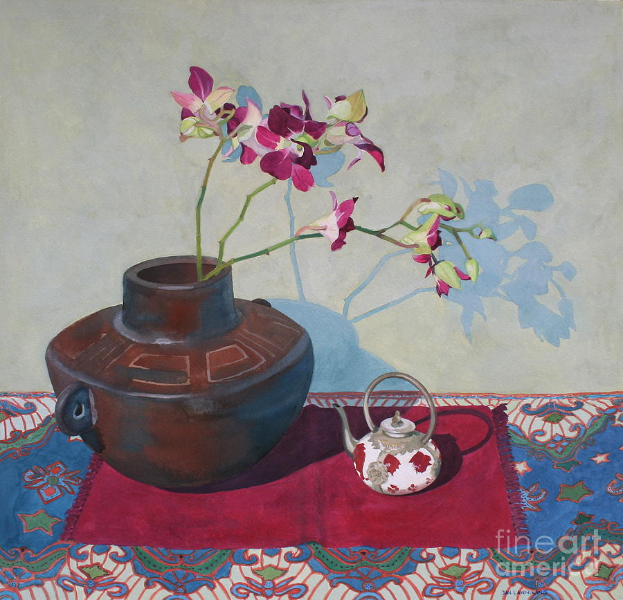 Miniature Teapot Still-Life Painting by Jan Lawnikanis