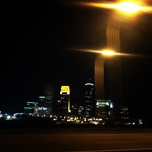 Skyline Photograph - Minneapolis At Night. #lights #skyline by Jen Hernandez