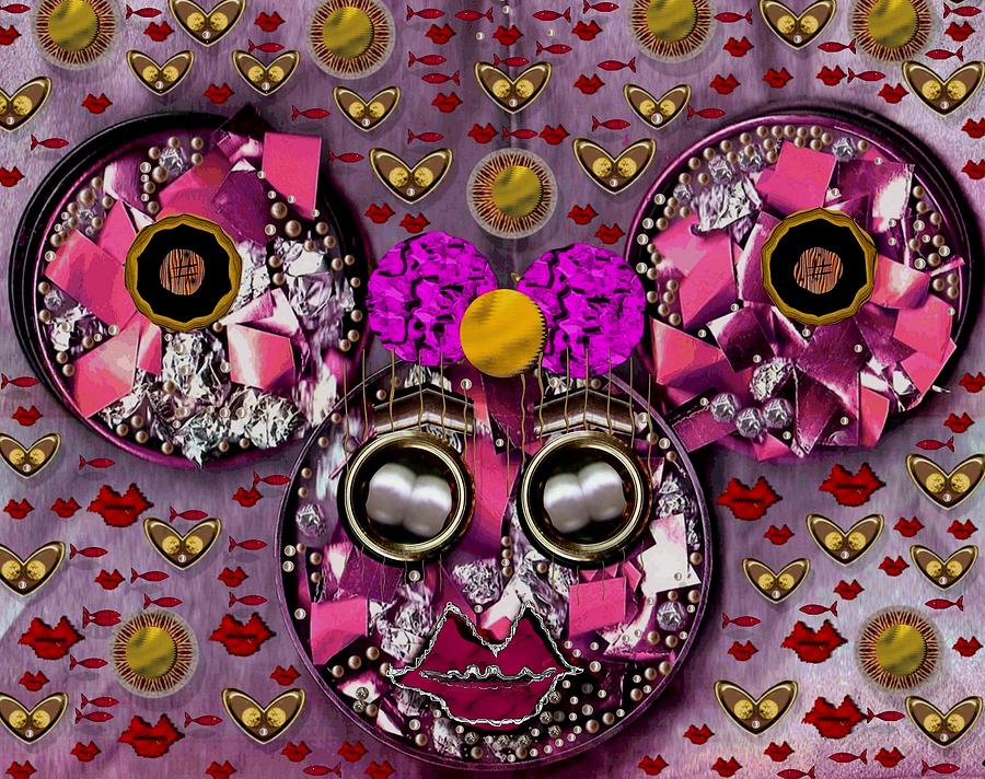 Minnie Mouse In Love Mixed Media
