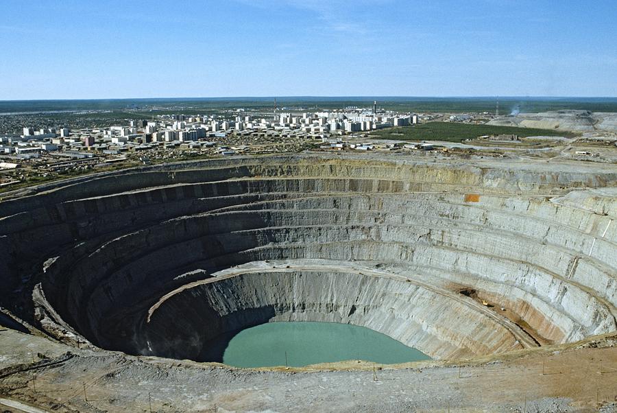 Mir Mine, Siberia, Russia Photograph by Ria Novosti