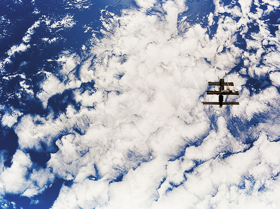 Mir Space Station Photograph by Nasa