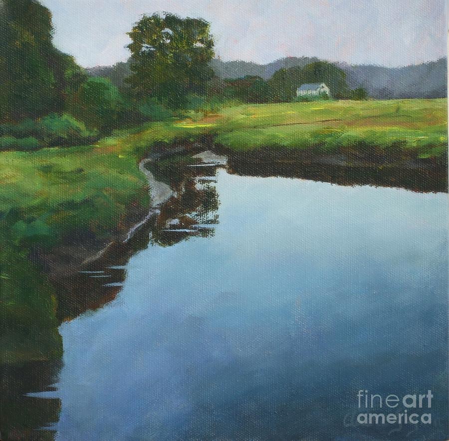 Mirror Creek in Essex Painting by Claire Gagnon