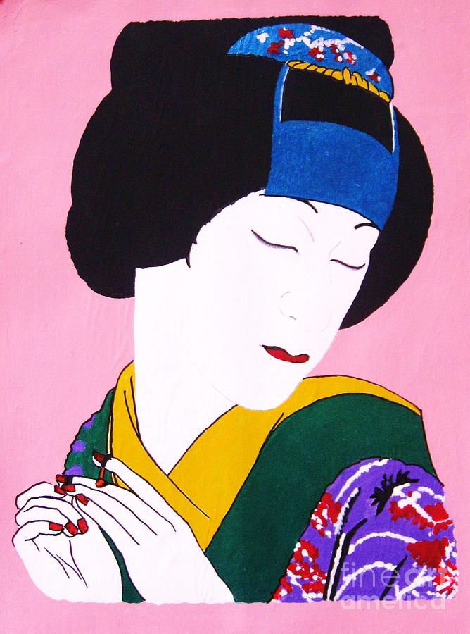 Figurative Painting - Miryoku-tekina josei by Thea Recuerdo