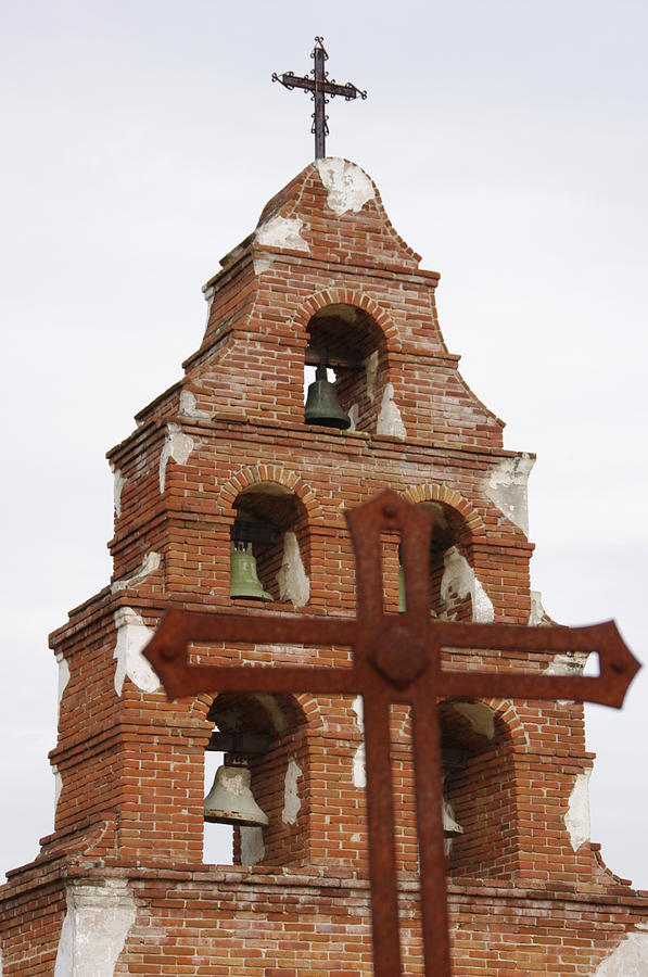 Mission Bell Tower Photograph by Jeff Lowe