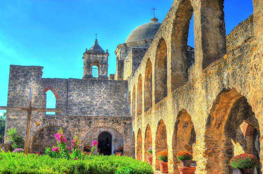 San Jose Photograph - Mission Courtyard by David Morefield