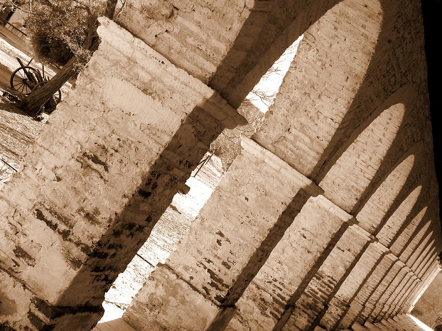 Mission San Antonio de Padua Arches Photograph by Jeff Lowe