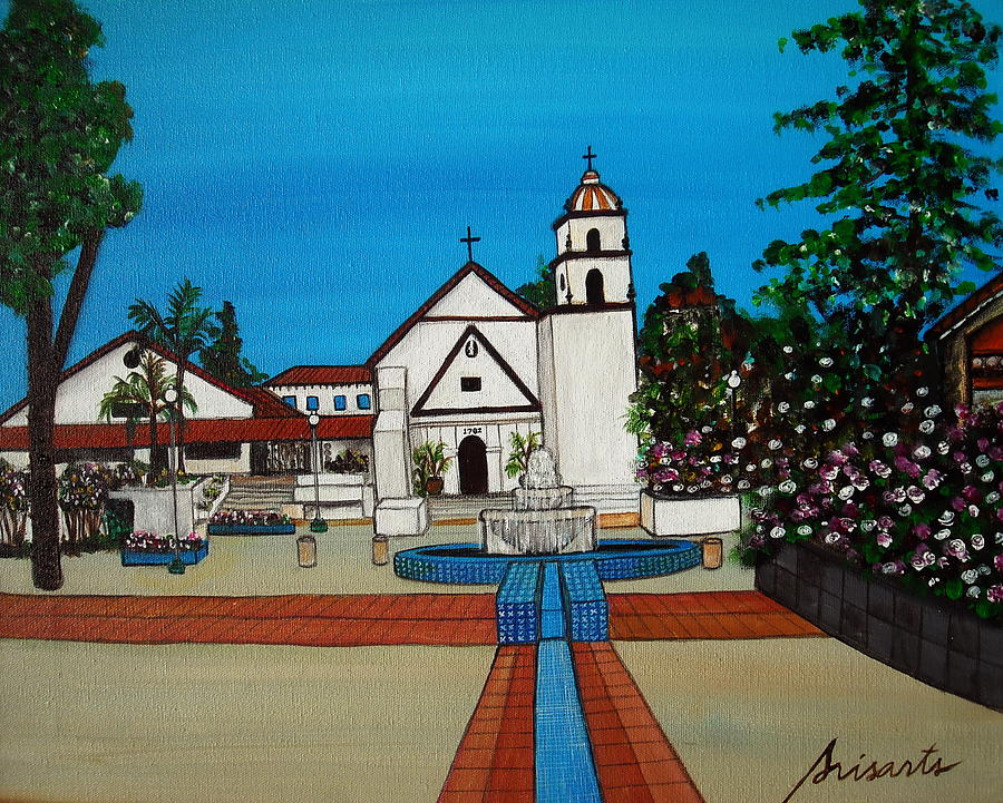 Mission San Buenaventura Painting by Pristine Cartera Turkus