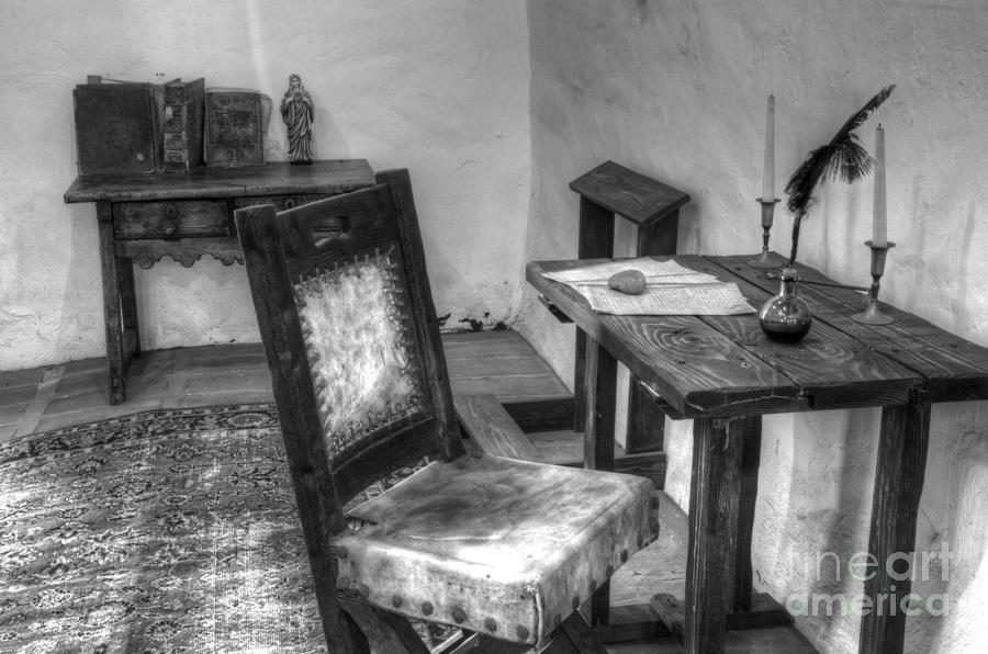 Mission San Diego de Alcala Writing Table Photograph by Bob Christopher
