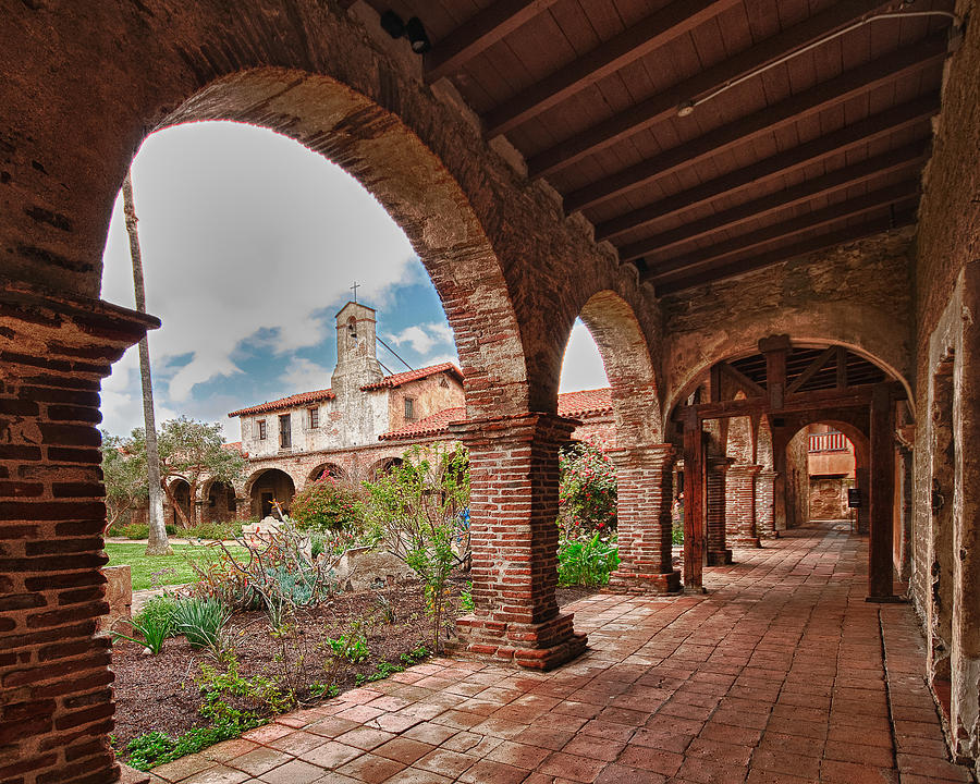 Mission San Juan Capistrano Courtyard Photograph By Scott Massey   Mission San Juan Capistrano Courtyard Scott Massey 