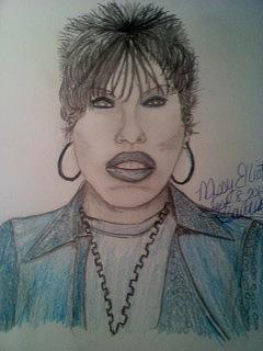 Missy Elliott Drawing by Barbara Judkins-Stevens - Fine Art America