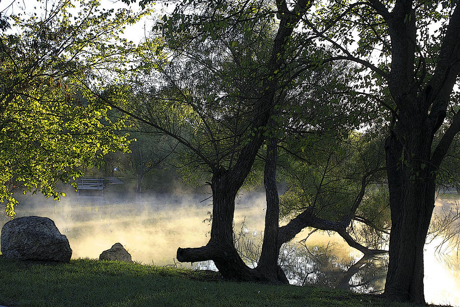 Mist On The Water Photograph by Barbara Dean