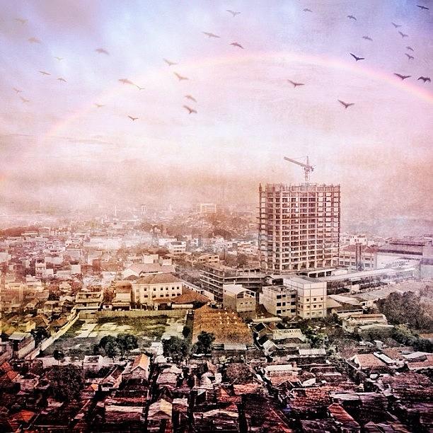 Abstract Photograph - Misty City by Arya Swadharma