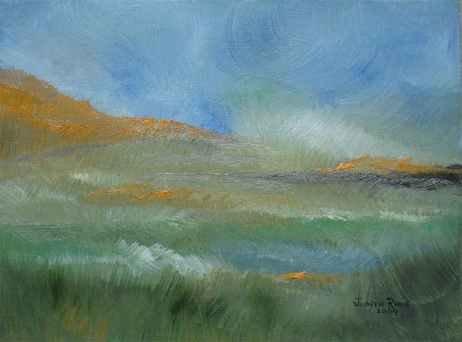 Misty Morning Painting by Judith Rhue