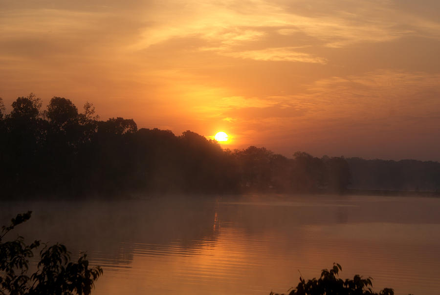 Misty Sunrise Photograph by Donna Underwood | Fine Art America