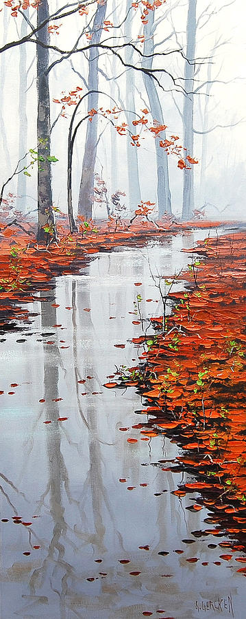 Fall Painting - Misty Tream by Graham Gercken